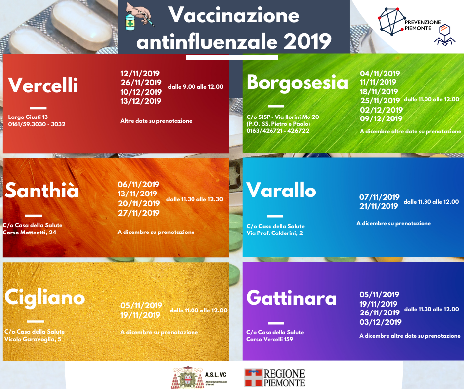 Vaccinazione antinfluenzale 2019 per post FB