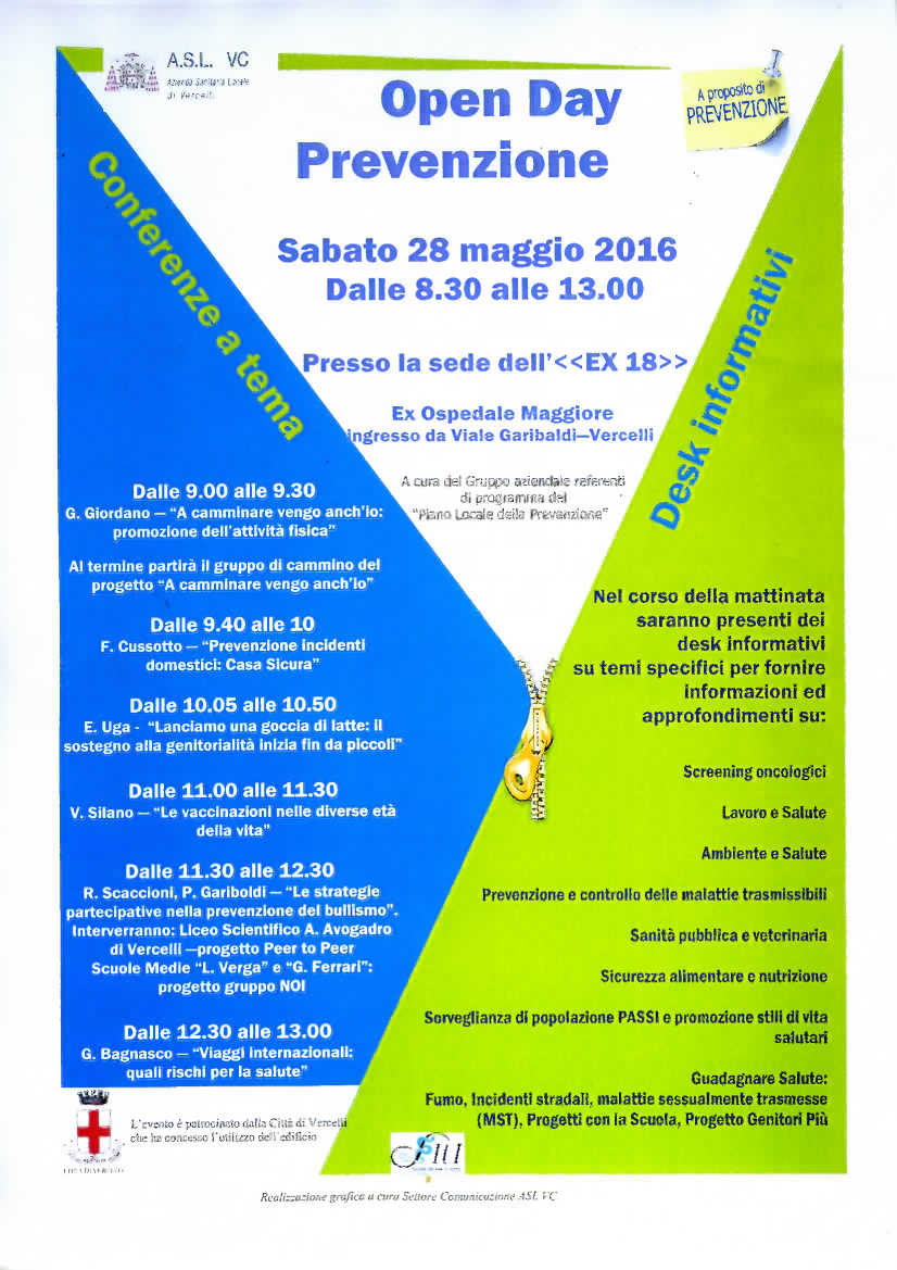 banner Open Day prevenzione