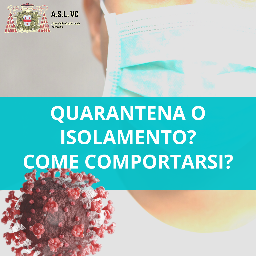 quarantena o isolamento