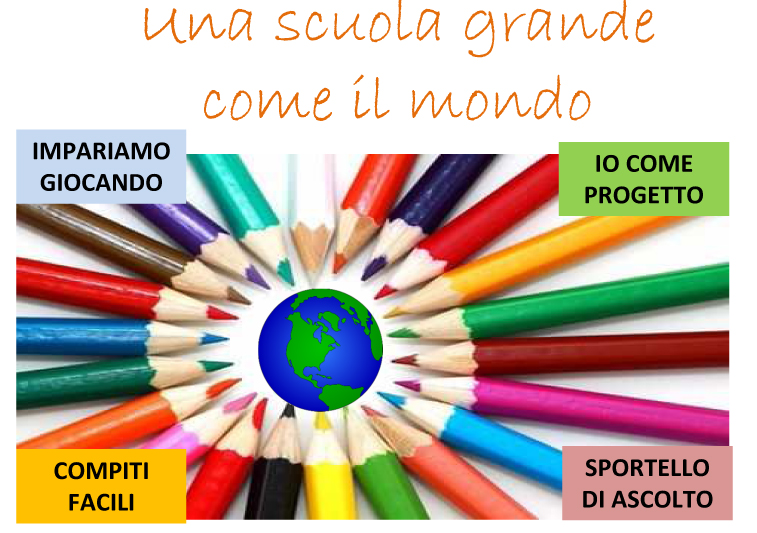 volantino una scuola grande come il mondo